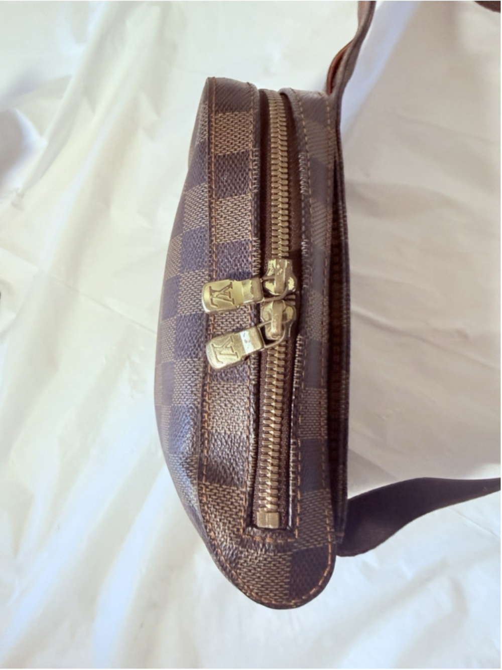Louis Vuitton LV Shoulder Bag Geronimos Ebene Brown Damier - Picture 12 of 16
